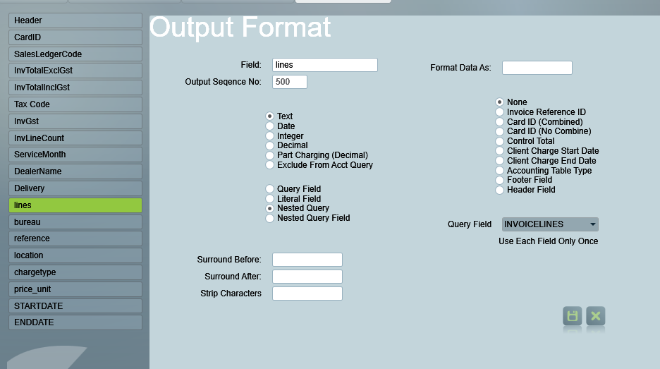 Billing nested query