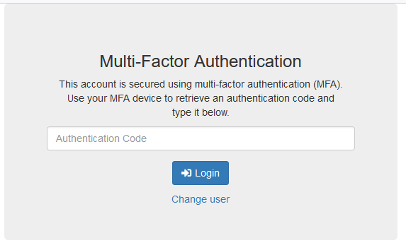 MFA Login