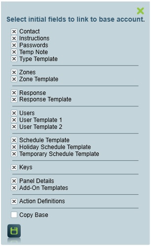 You can chose specific client fields to link.