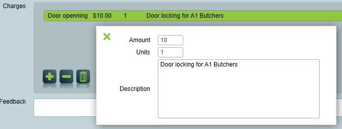 Select Charges for Work Order