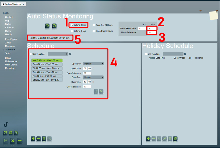 Auto Status Monitoring Late To Close