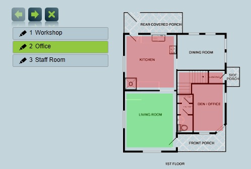 Zone location example