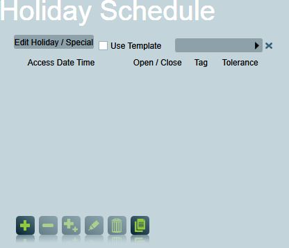 Holiday Schedule