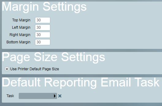 Printer Settings