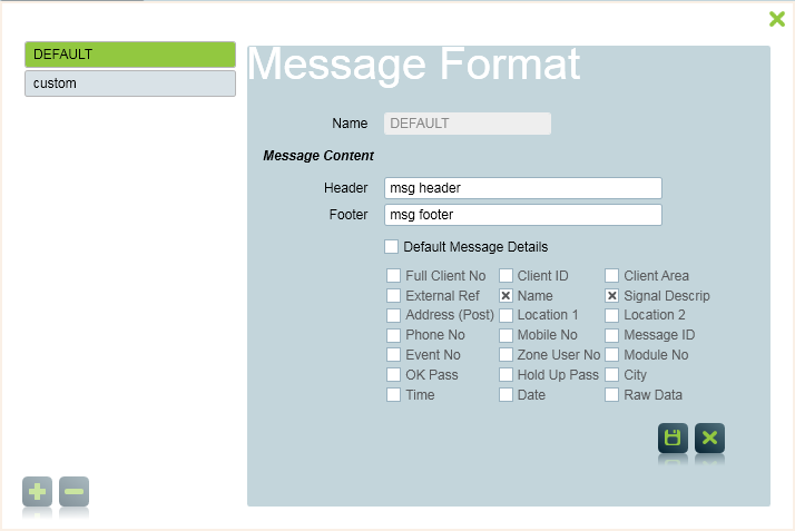 Message Formats