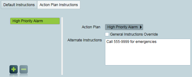 Action Plan Instruction overrides