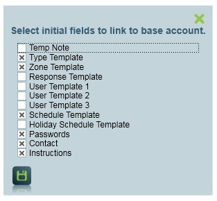 You can chose specific client fields to link.