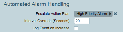 Escalation after interval