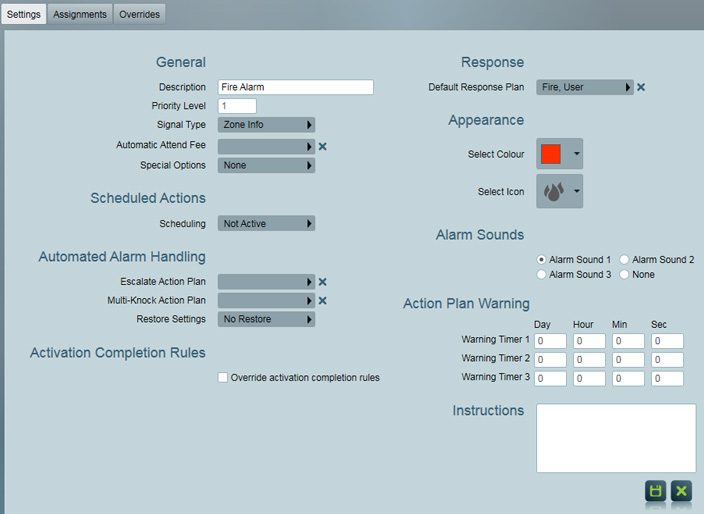 Action Plan Settings