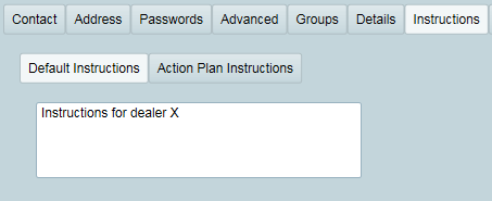 Dealer Instructions