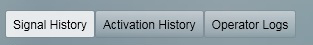 History Tab Options