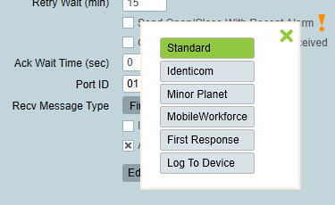 Recevied Message Types