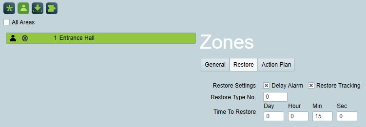 Zone Restore Settings