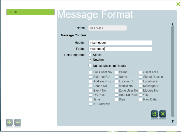 Message Formats