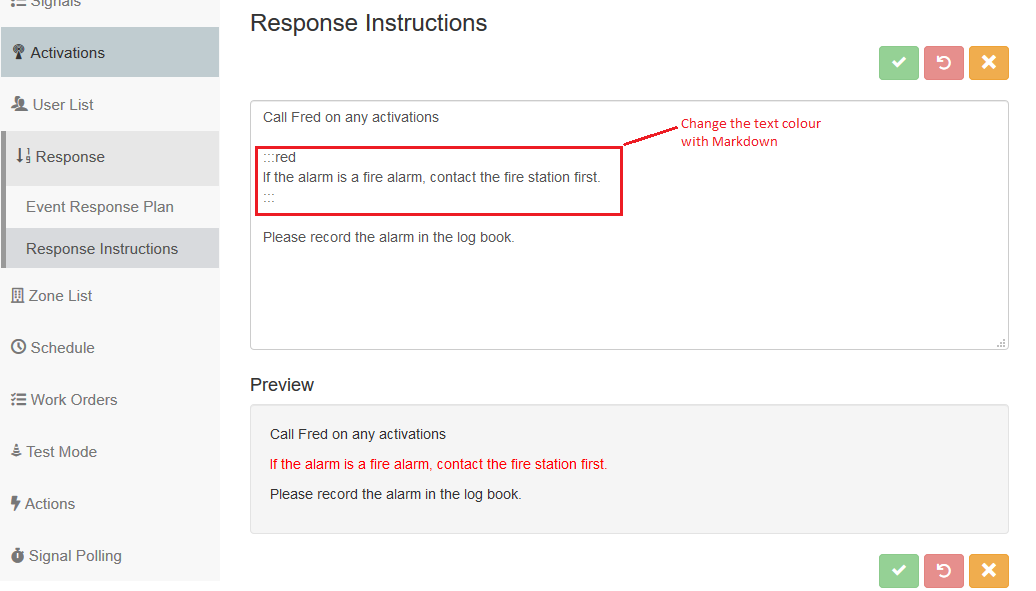 ICA Edit Response Instructions