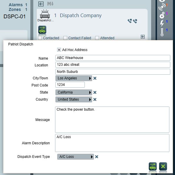 Dispatch Request Completion