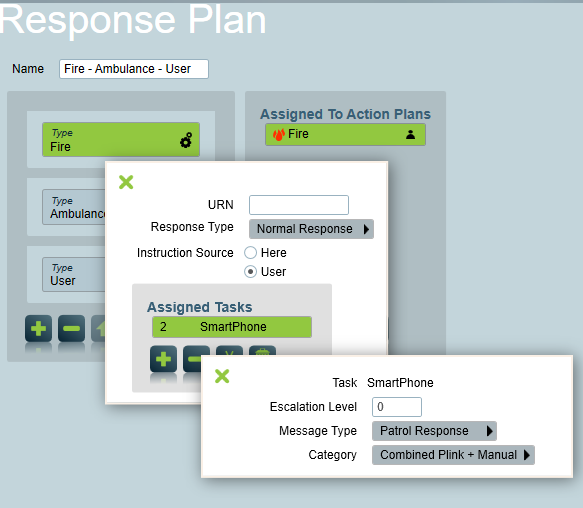 Response Plan setting