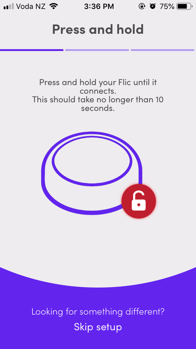 Flic Button Setup - iOS