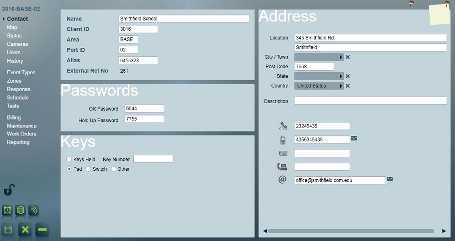 Load common data into base area.