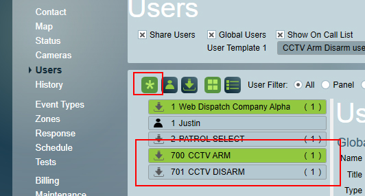 CCTV arm disarm response plan