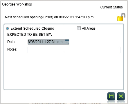 Temporary Schedule