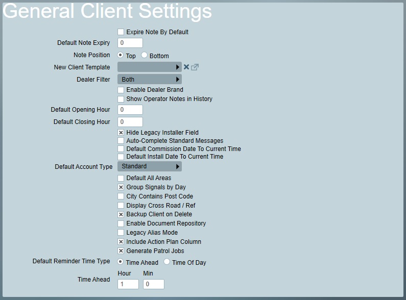 GeneralClientSettings