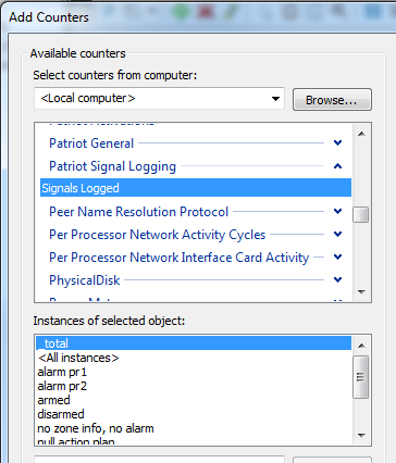 Signal Logging instances